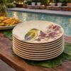 Lagoon Bird Dinner Plate x1 Green